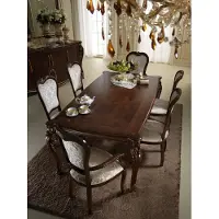 AEA Klassischer Esstisch Tisch Holz Esszimmer Garnitur 2x Stuhl mit Armlehne 3 tlg.