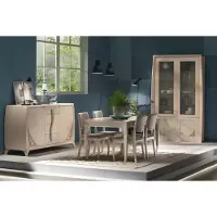 AEA Essgruppe Esstisch Tisch Set 4x Stühle Esszimmer Garnitur Sideboard 7tlg.