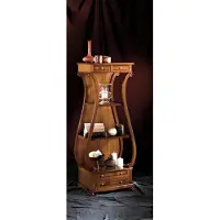AEA Vitrinen Design Regal Wohnwand Wohnzimmer Wand Regal Holz Vitrine Möbel Schränke