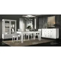 AEA Esszimmer Esstisch Stuhl Kommode Vitrine Ess Gruppe Tisch Tische Holz Set 7tlg.