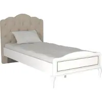 AEA Bett Jugendzimmer Set Kinderbett Weiß Komfortabel Moderne Möbel 100x200 Matratze