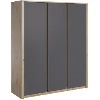 AEA Stoffschrank Kleiderschrank Garderobenschrank 2 stabilen Kleiderstangen