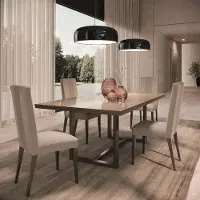 AEA Modernes 5-teiliges Esszimmer Set Für jedes Esszimmer: Esstisch + 4 Stühle
