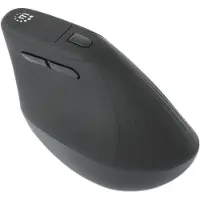 Manhattan Verticale Ergonomische Draadloze USB Muis (Draadloze), Muis, Zwart