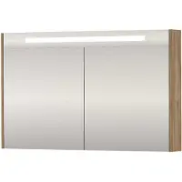 Proline SPK Premium Spiegelkast LED 120x14x74 cm Cider Oak