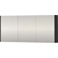 Proline SPK Comfort Spiegelkast Dubbelzijdig 140x14x60 cm Mat Zwart