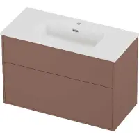 Proline Tribute Badmeubelset Porselein Elegant In Kader 100x46x67 cm Glans Wit Beauty Blush