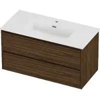 Proline Tribute Badmeubelset Porselein Elegant 1 Gat 100x46x54 cm Mat White Cabana Oak