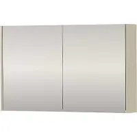 Proline SPK Xcellent Spiegelkast Dubbelzijdig 100x14x60 cm Soft Linen