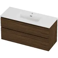 Proline Tribute Badmeubelset Porselein Elegant 1 Kraangat 120x46x62 cm Glans Wit Cabana Oak