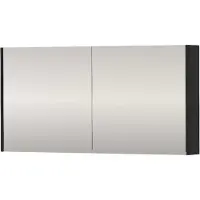 Proline SPK Xcellent Spiegelkast Dubbelzijdig 120x14x60 cm Mat Zwart