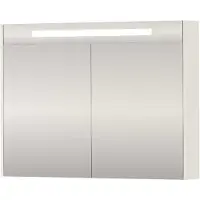 Proline SPK Premium Spiegelkast LED 100x14x74 cm SPKP100MW Mat White
