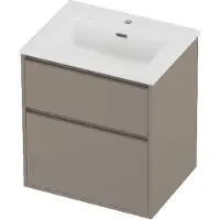 Proline Tribute Badmeubelset Porselein Elegant 1 Gat 60x46x67 cm Mat White Clay Beige