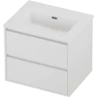 Proline tribute badmeubelset porselein elegant 60x46x54 cm glans wit mat white