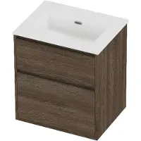 Proline tribute badmeubelset porselein elegant 60x46x67 cm mat white vital oak