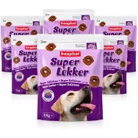 Beaphar 6x Super Lekker voor hond - Hondensnack - vlees - 1kg
