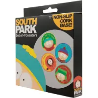 SOUTH PARK - Set of 4 Printed Coasters - 89mm diameter