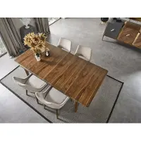AEA Komplett Set Tisch 4x Stühle Esszimmer Set Ess Gruppe Holz 5tlg