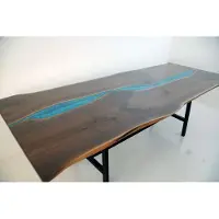AEA Echtes holz wasserfall tisch epoxid harz esstisch epoxy tische massive möbel