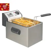Fritel Friteuse Profi 3505 - Professionele Friteuse - 5 L - 3200 W - Antistofdeksel - Geschikt voor Olie en Vast Vet