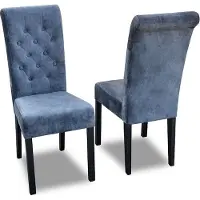 AEA 6x Chesterfield Stuhl Set Sitz Polster Garnitur Esszimmer Stühle Lehn Leder K11G