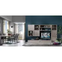 AEA Wohnzimmer Set Vitrine Kommode Wohnwände TV-Ständer Design Schrank