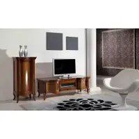 AEA Wohnwand Wohnzimmer Holz Schränke Klassische Wand Italienische Stil