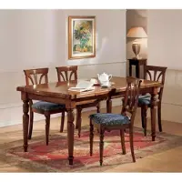 AEA Design Ess Zimmer Stuhl Set Tische 4x Stühle Essgruppe Garnitur 5tlg.