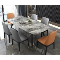 AEA r Esstisch 6x Designer Kunstleder Stühle Stilvolle Essgruppe