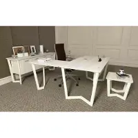 AEA Schreibtisch Büro Kommode Eckschreibtisch Büro Garnitur Aktenschrank 3tlg.