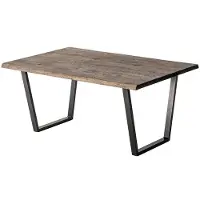 AEA Salontafel, hout, rechthoekig, design, Italiaanse bijzettafel, 110x70 cm