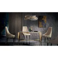 AEA Essgarnitur Esstisch 4 x Stuhl Set Set Garnitur Tisch Essgruppe 5tlg. Tische