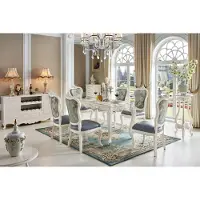 AEA Barock Esstisch Tisch Gruppe Esszimmer Wohnzimmer Garnitur Echtholz Design