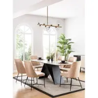 AEA Essgarnitur Essgruppe Möbel Gruppe Esszimmer Esstisch 6x Stuhl Garnitur 7tlg