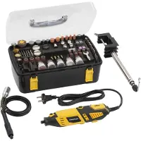 Powerplus Elektrische Roterende Multitool POWX1326 - Multi Gereedschap 160 W tot 35 000 rpm - Telescopisch - incl. 226 Acc.