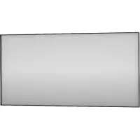 Basic Line Framed Spiegel Rechthoek 120x60cm - Mat Zwart - Glas - Rechthoekig - Spiegels, Badkamerspiegels - 8718835060237