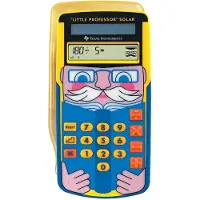 Texas Instruments Little Professor Solar Calculator Veelkleurig