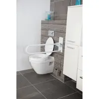 Atlantis - Opklapbare toiletbeugel - Gecoat staal - 76 cm