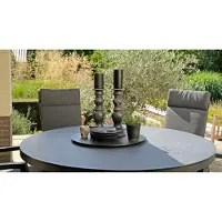 Lesli Living Mojito - Eettafel - Ø150cm - Grijs