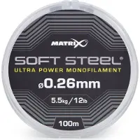 Matrix Fishing Soft Steel Ultra Power Monofilament 100m - Maat : 0.26mm