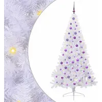 Syfax Kunstkerstboom met 300 LED Wit 210 cm PVC en staal