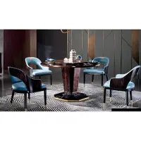 AEA Ess Stuhl Zimmer Set Sitz Garnitur 4x Stühle Modern Polster Lehn Design Holz