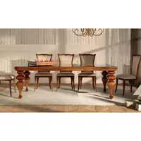 AEA Esszimmer Garnitur Set Klassische Tisch 6x Stühle 7tlg Luxus Komplett