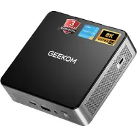 GEEKOM Air12 Business Mini PC, Intel 7505, WiFi 6, Bluetooth 5.2, 256GB SSD, Mini-desktopcomputer