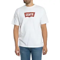 Levi's Shirt 'Vintage Batwing Graphic Tee' rood / wit
