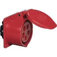Sirox CEE-ABD 16A, 5p.6h, 400V, IP44 rot, ger,,FL70x70,LM56x56 603.156 CEE-doos (opbouw) 16 A 400 V 1 stuk(s)