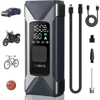 OEM T10 Elektrische Bandenpomp - Draagbare Luchtcompressor 160 PSI - 7500 mAh Accu - Digitale Compressor met Automatische Stop & Powerbank - Auto, Fiets & Motor
