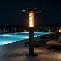 Green Flame Outdoor Pellet Terras Heater - Terrasverwarmer - Patio Heater - Outdoor Heater - Tuinhaard