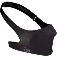 Buff mond- en neusmasker met filter, effen zwart
