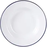 Olympia Assiette Creuse en Acier Emaillé 245 mm - x 6 - - - Acier émaillé